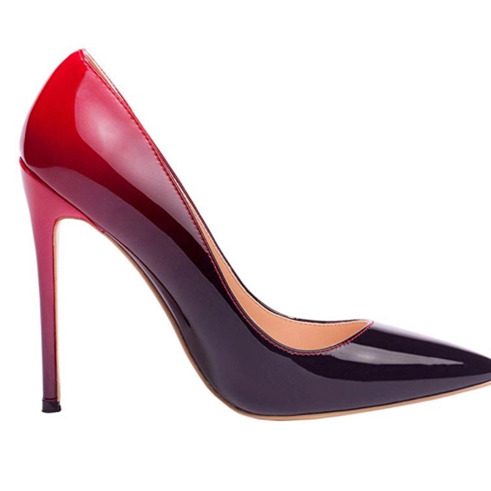 Red ombre heels - brand new ! - NEVER WORN